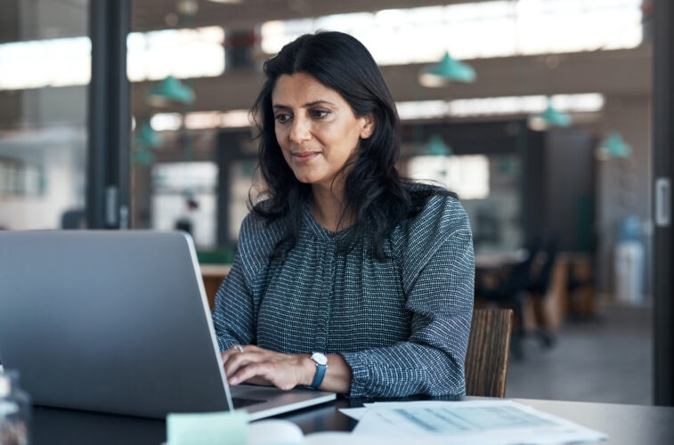 Woman at desk